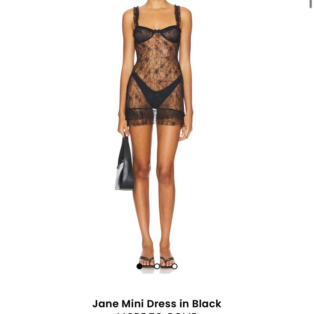 Black Lace Mini Dress